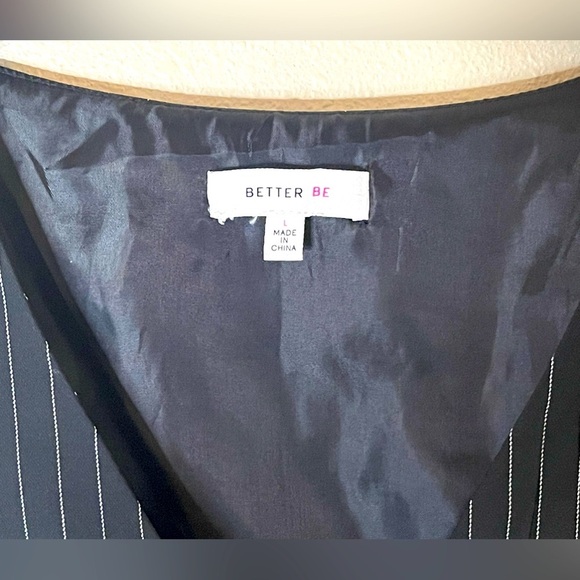 Pinstriped Button-Down Vest - Picture 4 of 4